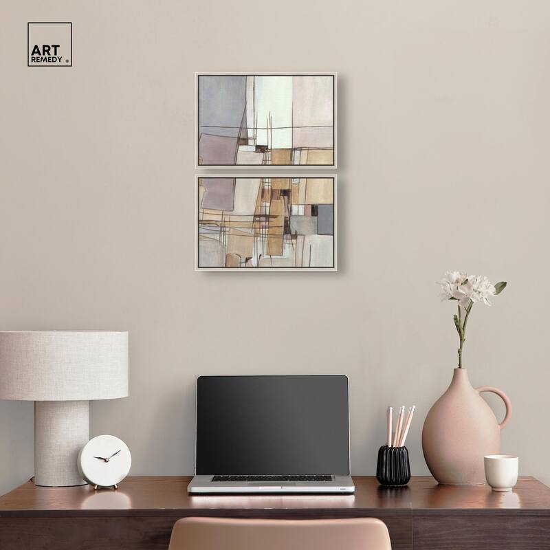 Unspoken Thoughts I Canvas Set of 2 by Art Remedy