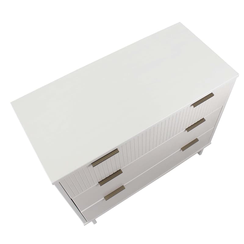 Manhattan Comfort 2-Piece Granville Modern Solid Wood Standard Dresser and Nightstand Set