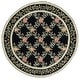 preview thumbnail 38 of 57, SAFAVIEH Handmade Chelsea Karley Trellis French Country Wool Rug 5'6" Round - Black - Round