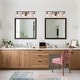 preview thumbnail 23 of 36, Modern Black Gold Bathroom Vanity Light Hammered Glass Wall Sconces Lamps with 1/2/3/4 Lights