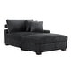 preview thumbnail 103 of 116, Modular Armchair and Ottoman Set with Adjustable Headrest, Flannel Upholstery