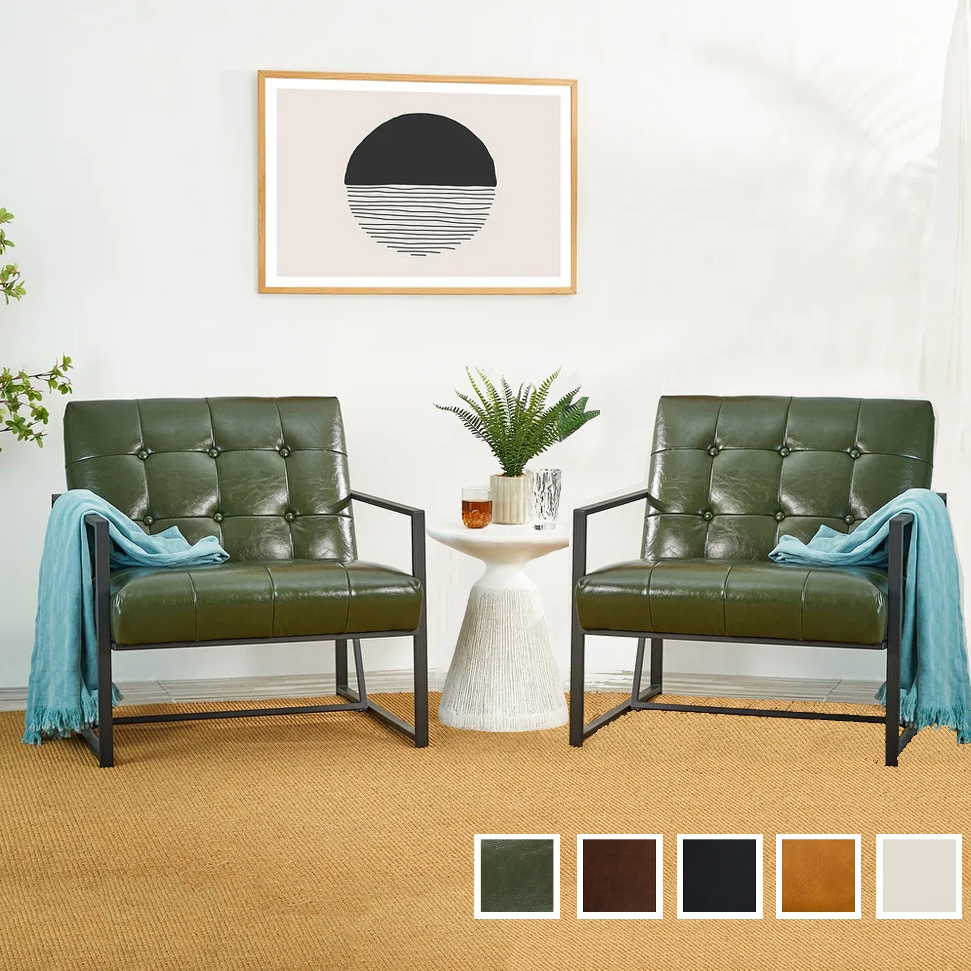 Set of cheap two accent chairs