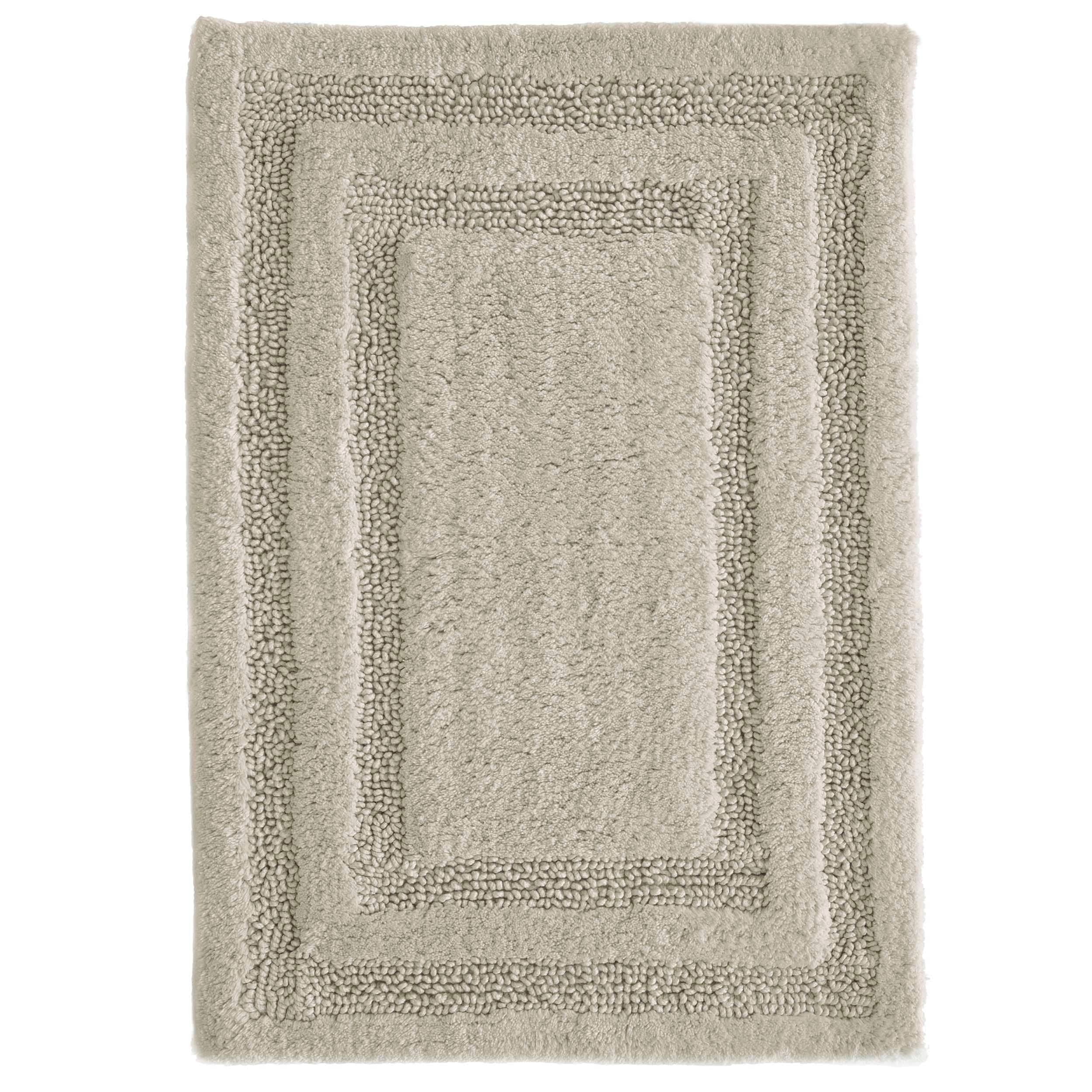 TOMMY BAHAMA HOME ~ 2 REVERSIBLE BATH RUGS ~ AQUA, BEIGE & WHITE