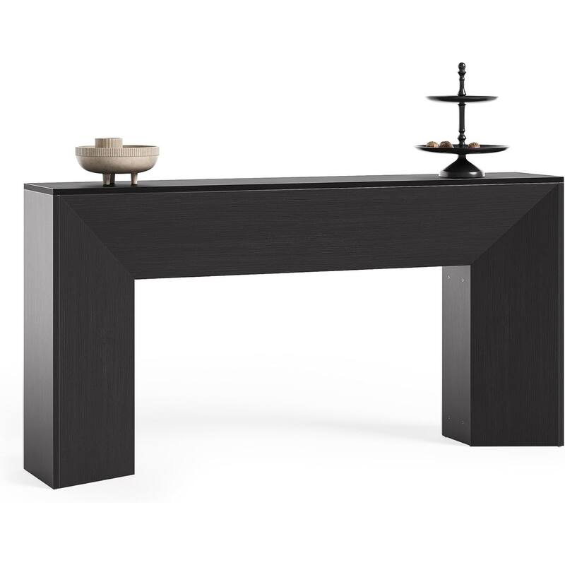 63" Modern Farmhouse Extra Long Console Table for Hallway and Living Room