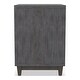 preview thumbnail 7 of 5, Furniture of America Faye Modern Charcoal Brown Rubberwood 2-Drawer Nightstand