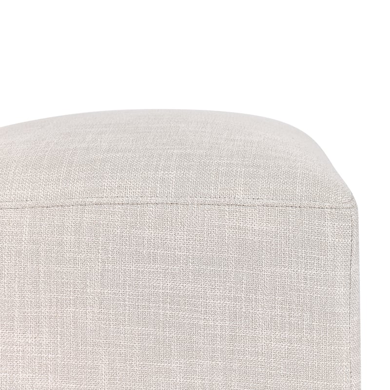 Upholstered Rolling Dining Chair with Casters