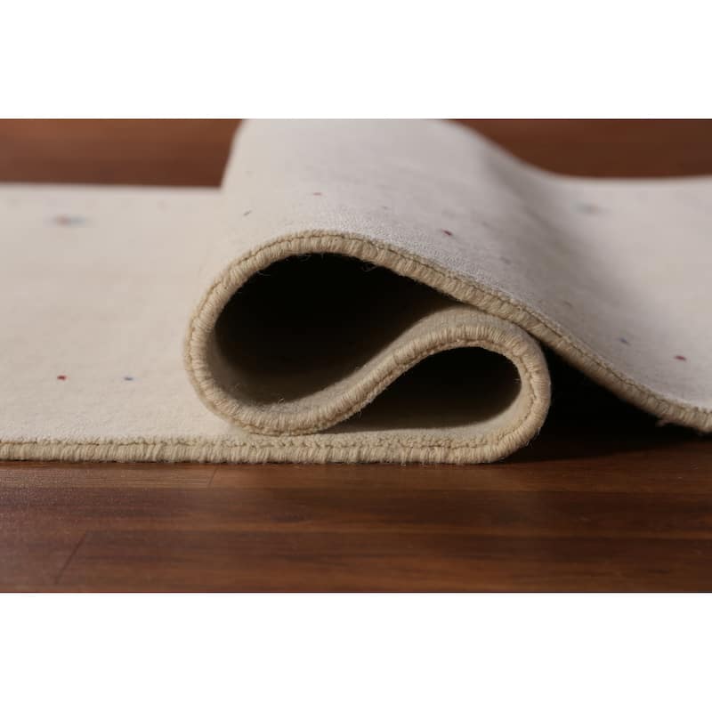 Little Animals Tribal Gabbeh Indian Rug Hand-Knotted Wool Carpet - 4'0" x 6'0"