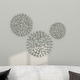 preview thumbnail 7 of 30, Metal Starburst Wall Decor with Cutout Design - Gold or Silver - Set of 3