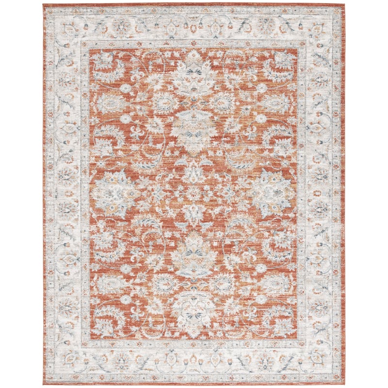 SAFAVIEH Avalon Berglind Traditional Rug - 9' x 12' - Rust/Ivory