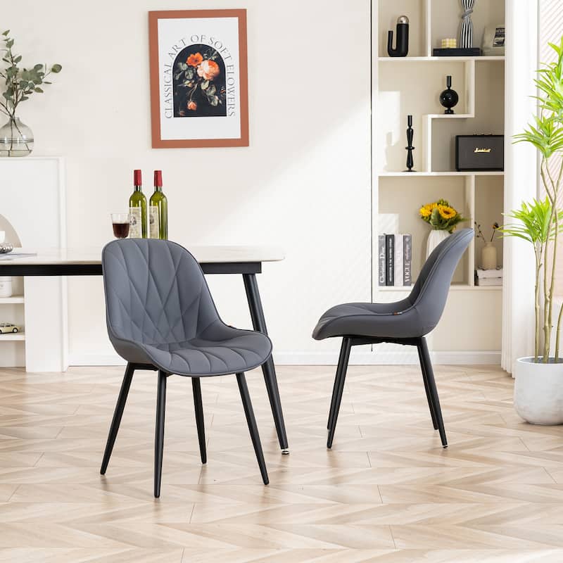 Upholstered Dining Chairs Set of 2 Modern Kitchen Chairs