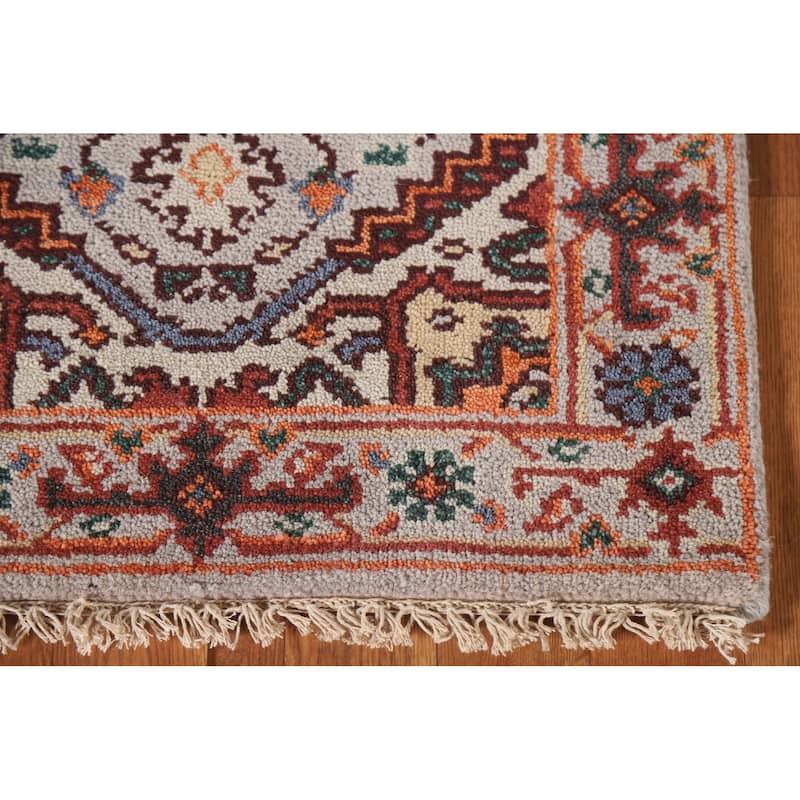 Heriz Serapi Oriental Rug Handmade Geometric Wool Carpet - 2'0"x 3'0"