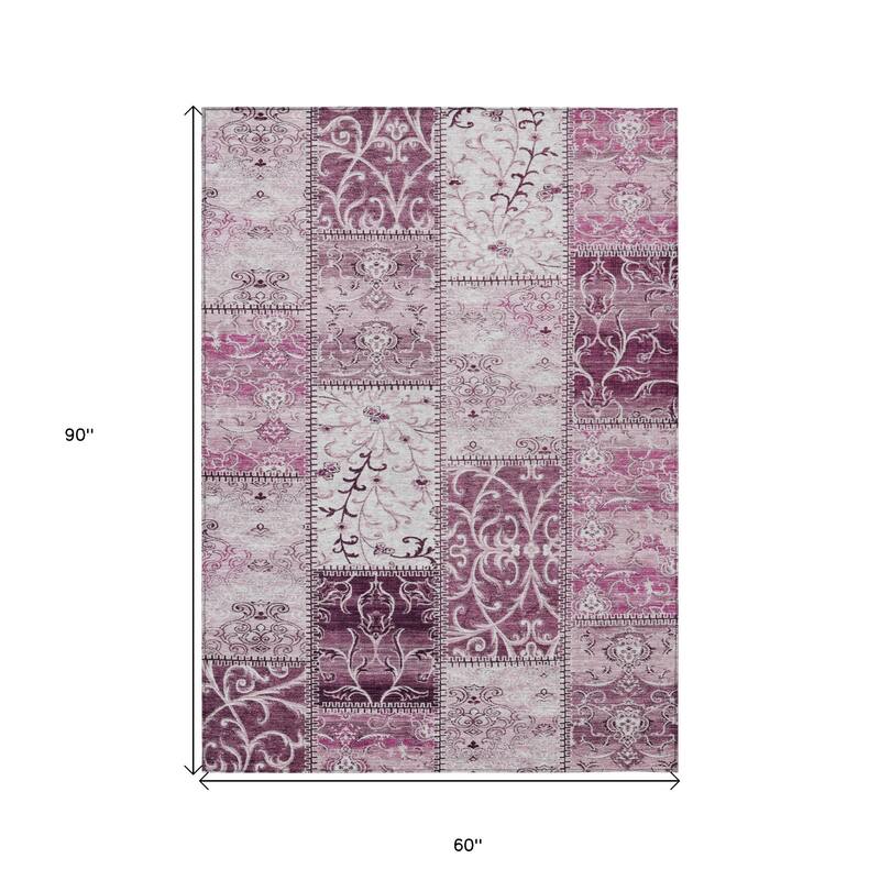 Alvave Patchwork Weather Resistant Blended Style Outdoor Rug