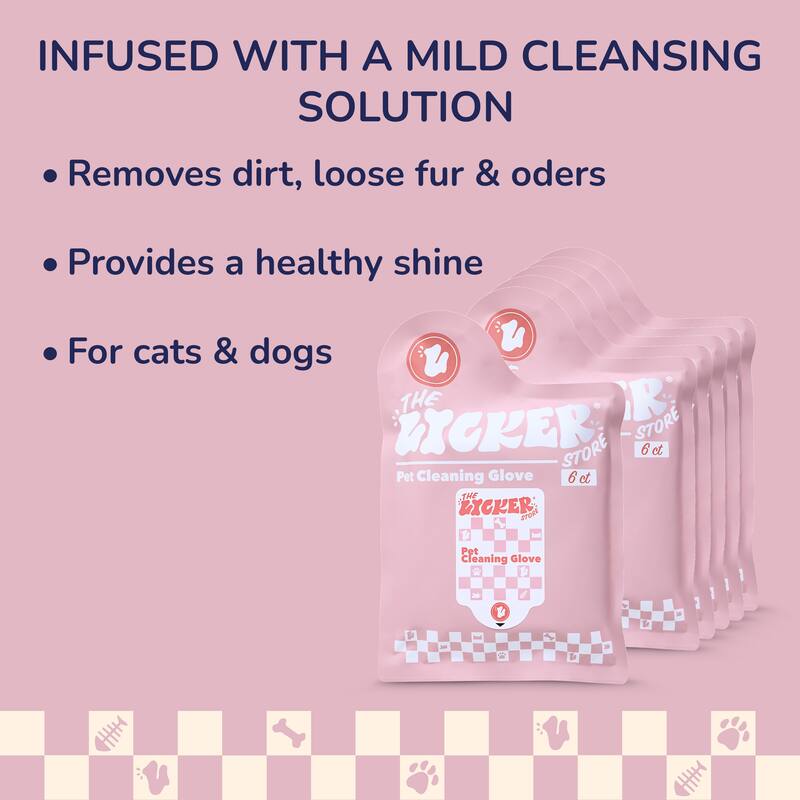 Dog Grooming Soft Glove Hypoallergenic Wipes for Dogs and Cats