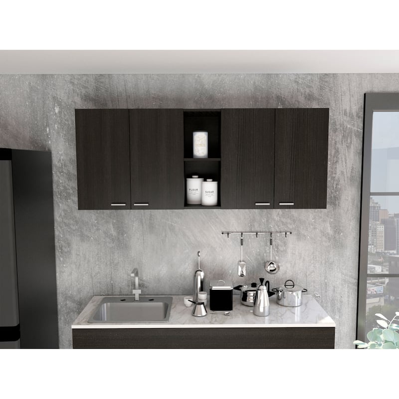 Menlo 59-inch Four Swing Doors Wall Cabinet