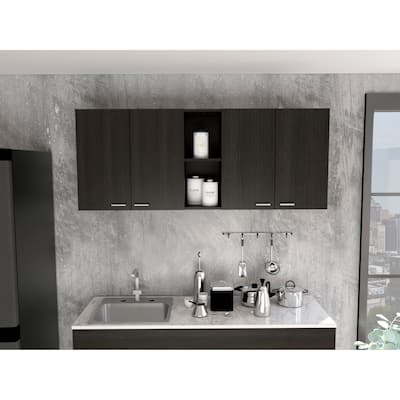 Menlo 59-inch Four Swing Doors Wall Cabinet