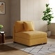 preview thumbnail 128 of 190, Modern Modular Sectional Sofa Corduroy Chaise Lounges Armless Chair - Orange Armless