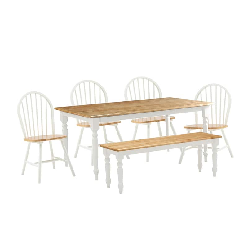 Windsor Farmhouse 6-Piece Dining Set