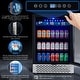 preview thumbnail 3 of 5, 22.7"D 120-Can Capacity Beverage Refrigerator Cooler with Glass Door