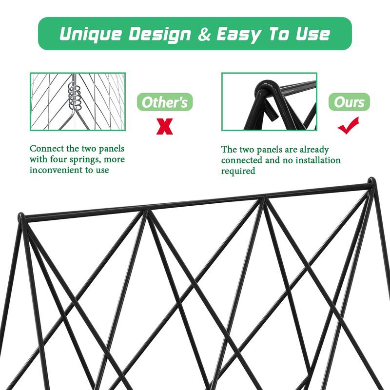 Foldable Cucumber Trellis, Outdoor Garden Trellis for Climbing Plants