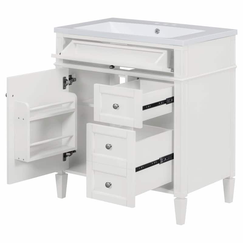 30'' Bathroom Vanity Set with Mirror Cabinet