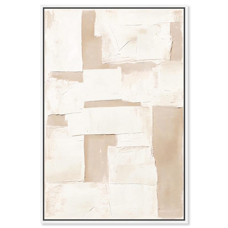 Plastered Planes III Canvas by Art Remedy - 10" x 15" - White