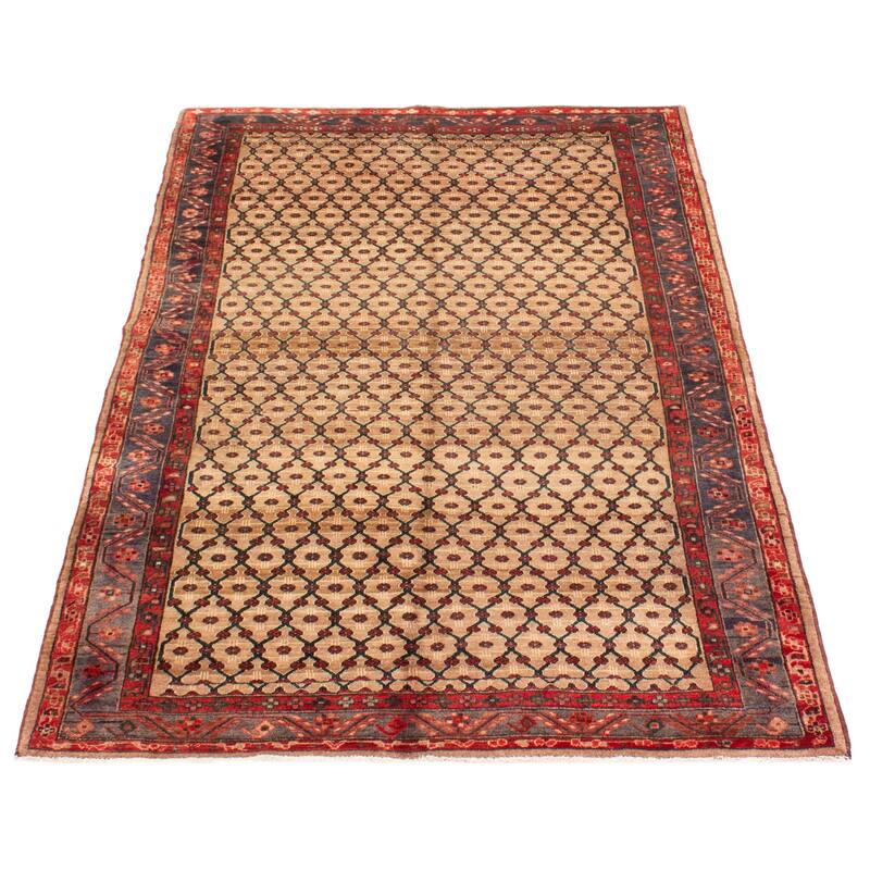 ECARPETGALLERY Hand-knotted Andelz Tan Wool Rug - 5'3 x 8'2