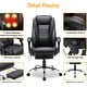 preview thumbnail 33 of 57, EROMMY Heated Massage Executive Office Chair, PU Leather with Retractable Footrest