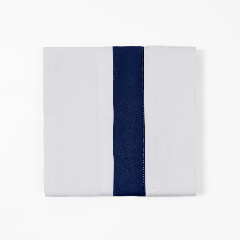 Hiend Accents 350TC Flange Design Sheet Set, Navy, 4PC