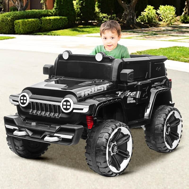 24V Kids Ride On Car Truck Car Parent Remote Control - Black