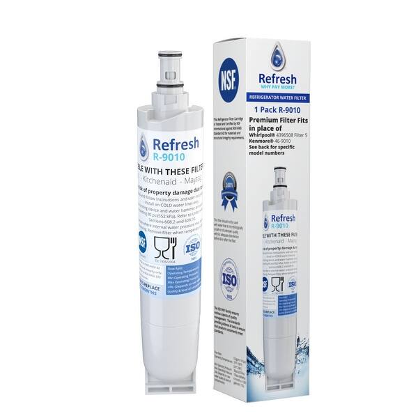 Replacement Water Filter For Whirlpool Ed5thaxms00 Refrigerator Water Filter By Refresh 2 Pack White Overstock 21589352