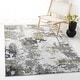 preview thumbnail 2 of 45, SAFAVIEH Craft Ermina Modern Abstract Rug 2'7" x 5' - Grey/Green - Rectangle
