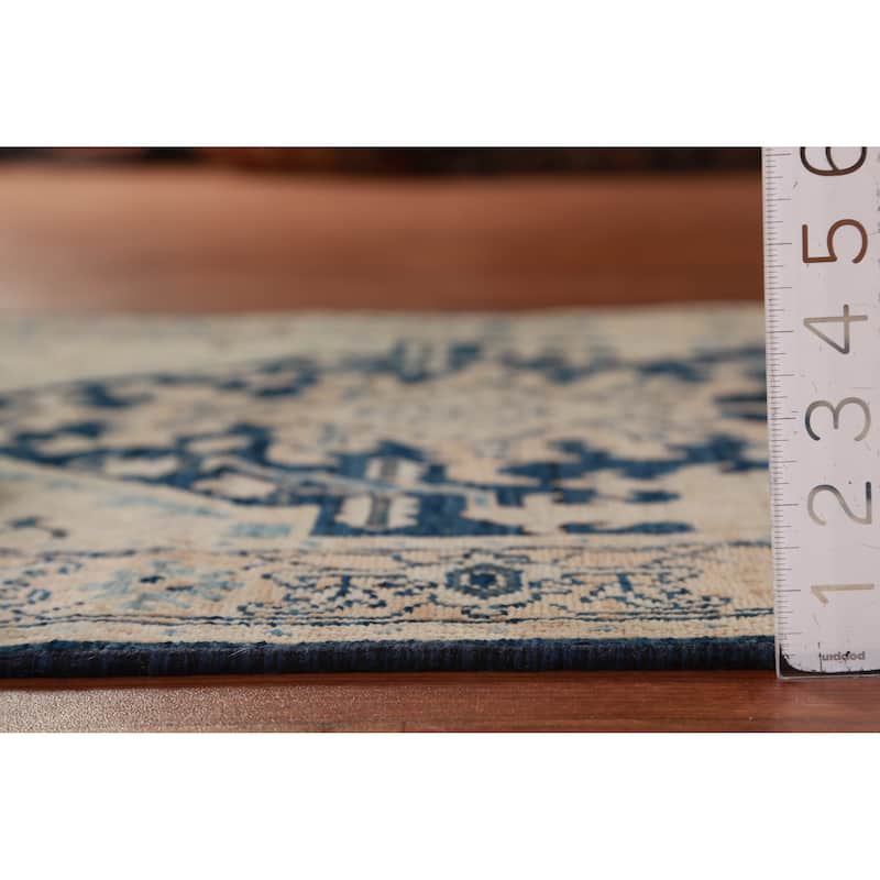 Vegetable Dye Ziegler Oriental Runner Rug Handmade Wool Carpet - 3'2"x 13'3"