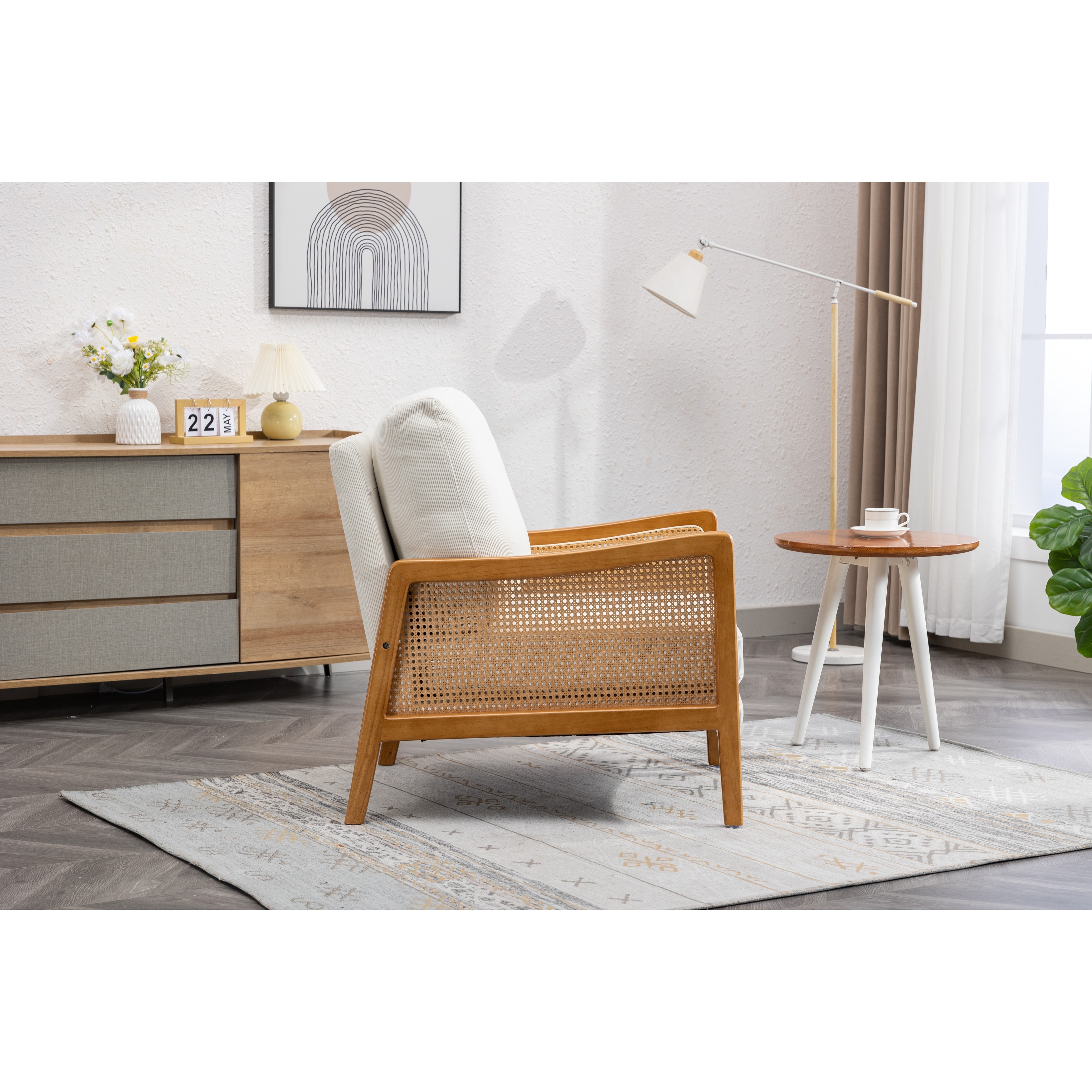 Modern rattan sales lounge chair