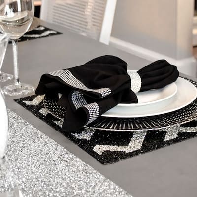Sparkles Home Luminous Rhinestone Diamonds Placemat