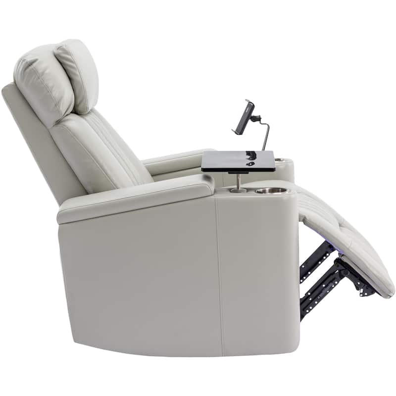 270° Power Swivel Lift Recliner Chair with Cell Phone Stand & Cup Holders, Swivel Tray Table, Lazy Boy Sofa Chair for Home