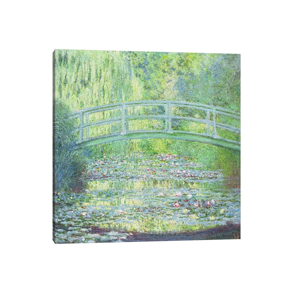 iCanvas "The Waterlily Pond with the Japanese Bridge, 1899" by Claude Monet Canvas Print