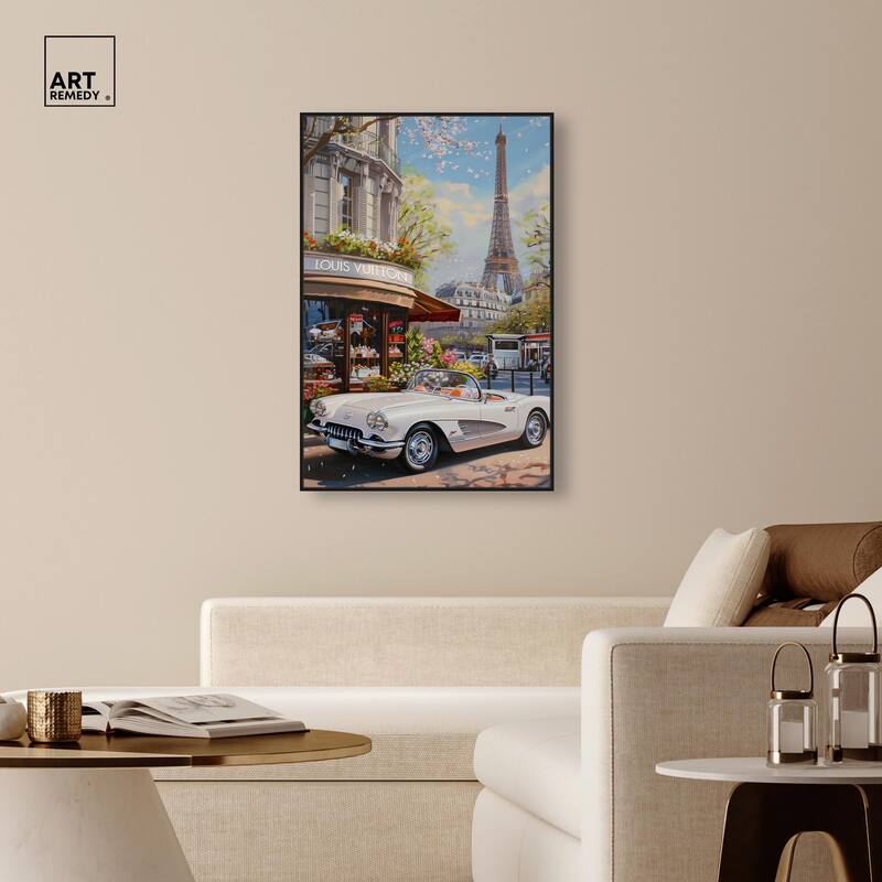 A View of Paris from the Car Canvas by Art Remedy