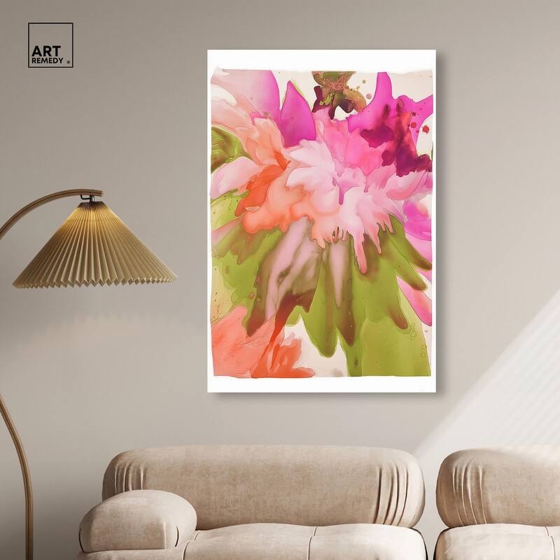 Vibrant Fluidity Floral IV Canvas by Art Remedy, Gallery Wrapped