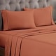 preview thumbnail 49 of 69, Superior Egyptian Cotton 300 Thread Count Solid Deep Pocket Sheet Set California King - Pumpkin
