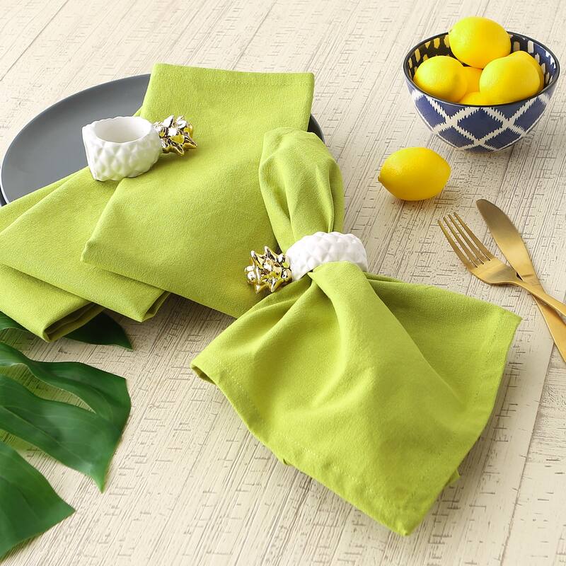DII Solid Cotton Napkin Set/6
