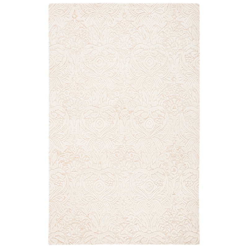 SAFAVIEH Handmade Metro Rakhee French Country Wool Rug - 6' Square - Gold/Ivory