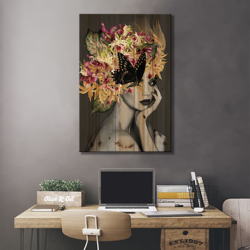 Anna Print On Wood by Ana Paula Hoppe - Multi-Color