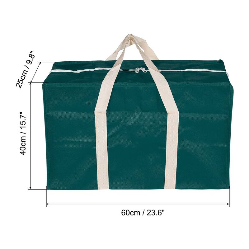 Closet Storage Bags, 2Pcs 23.6" L Cloth Blanket Organizer Foldable Bag