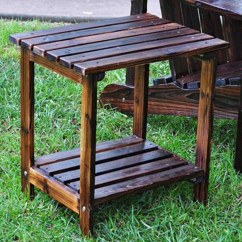 Luca 19.75" Rectangular Outdoor Patio Side Table