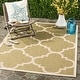 preview thumbnail 24 of 100, SAFAVIEH Courtyard Maryanne Indoor/ Outdoor Waterproof Patio Backyard Rug 2'7" x 5' - Green/Beige