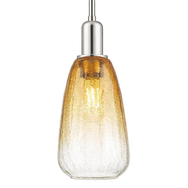 Innovations Lighting 716-1S-G480-6AM Brookhaven Almond 6" Wide Mini - Polished Nickel