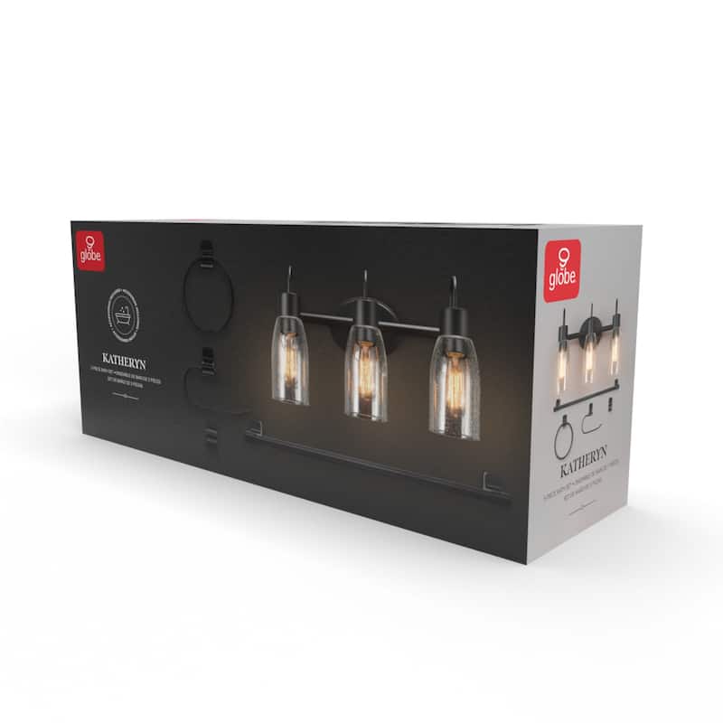 Globe Electric 91009585 Katheryn Bathroom Vanity Set - 3 Light 19"