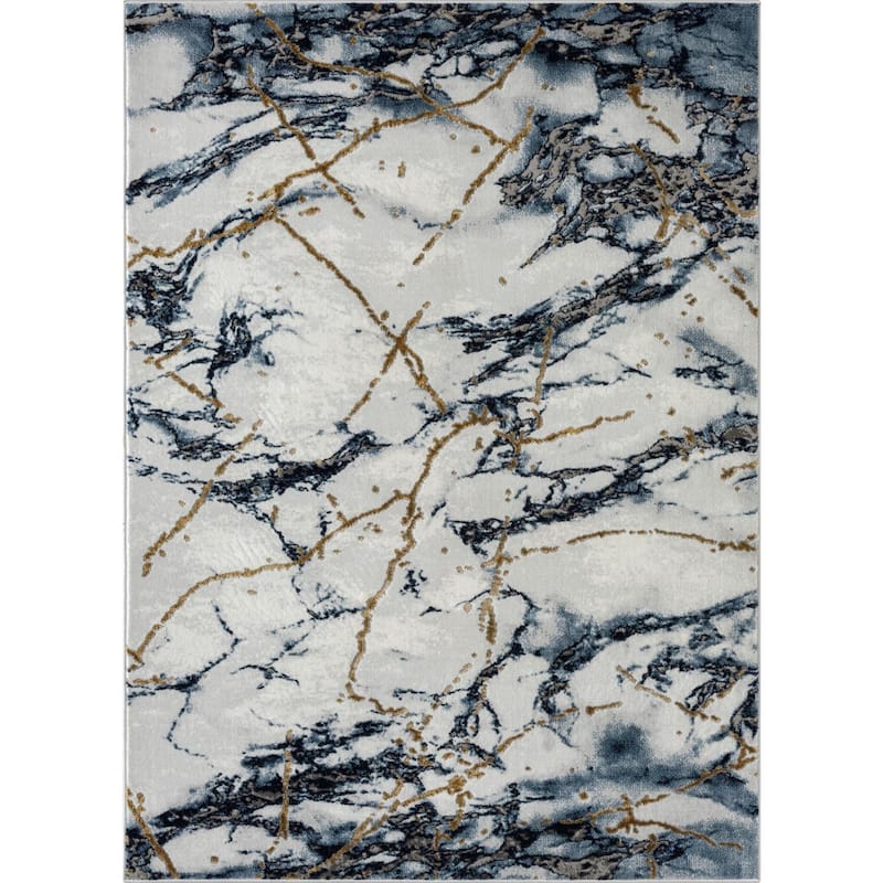 Luxe Weavers Marble Abstract Living Room Rug, Stain-Resistant Carpet