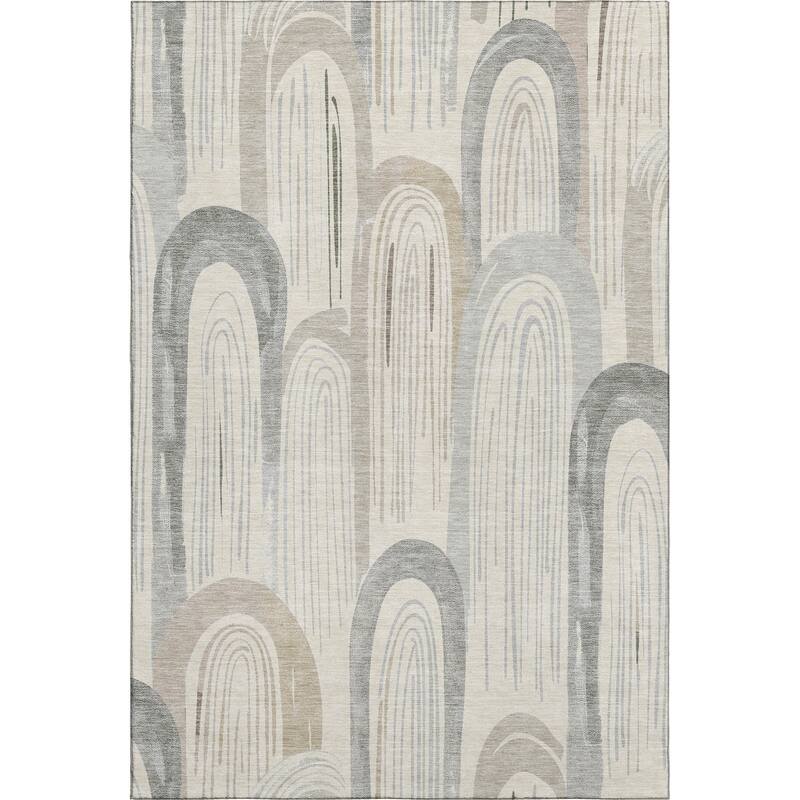 Premium Washable Super Soft Contemporary Imprints Mayfield Rug