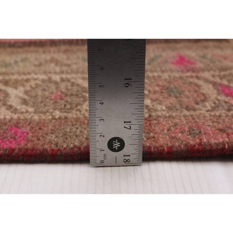 ECARPETGALLERY Hand-knotted Konya Anatolian Pink Wool Rug - 3'7 x 9'8